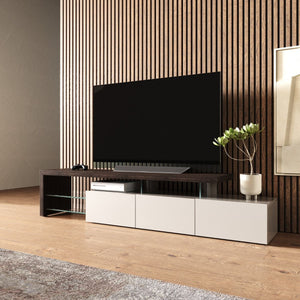 Modrest Loreta Modern Smoked Oak TV Stand