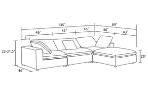 Mëlo Modular Customizable Sectional