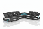 Odyssey Modern Leather Sectional - Studio Photo