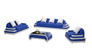 Lillian Modern Leather Sofa Set
