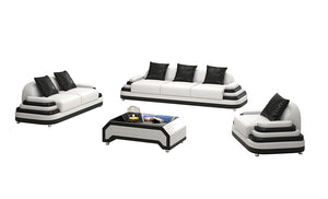 Lillian Modern Leather Sofa Set