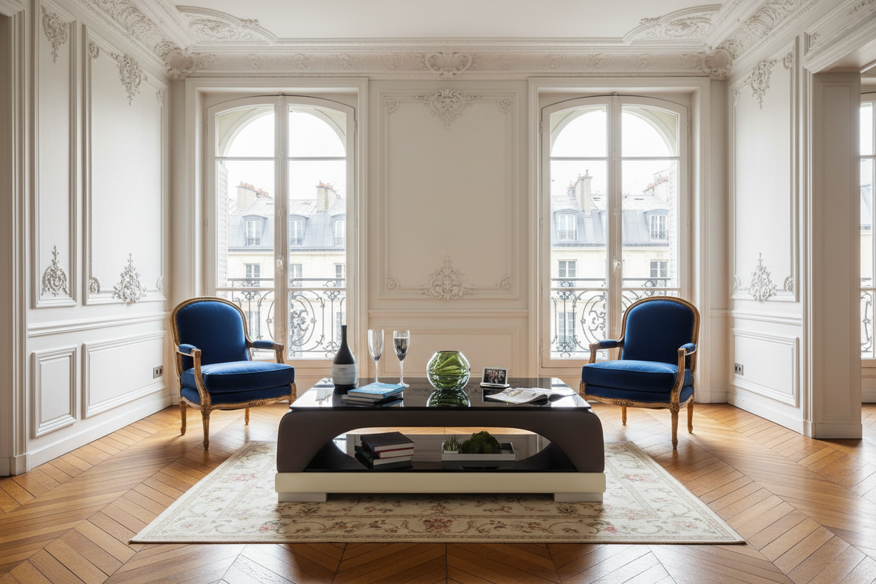 Civin Coffee Table - Parisian Haussmann Apartment