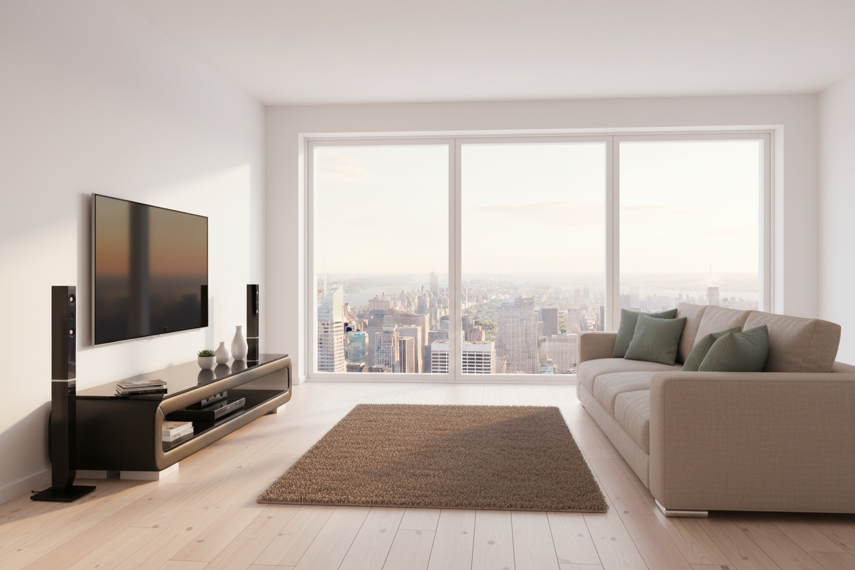 Colip TV Stand Scandinavian cityscape