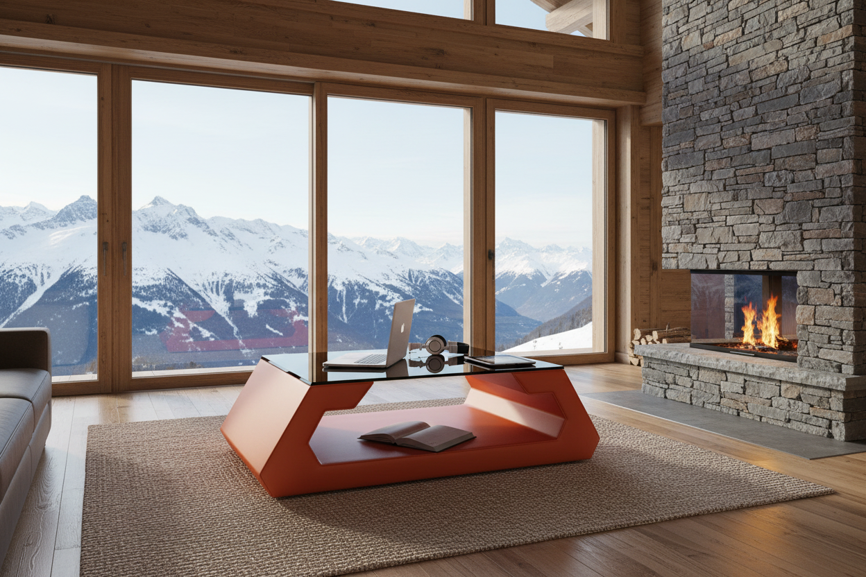 Eali Coffee Table - Swiss Alps Chalet
