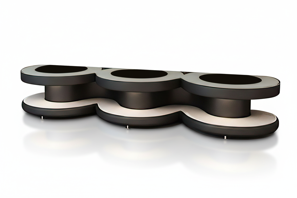 Emma TV Stand black white reflection