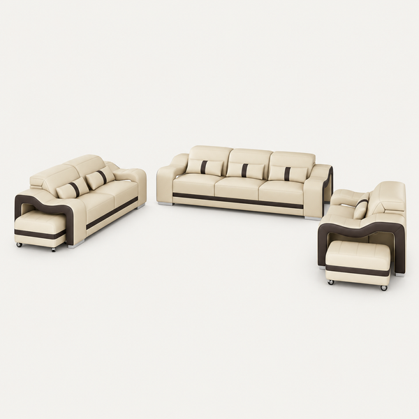 Sydney Leather Sofa Set
