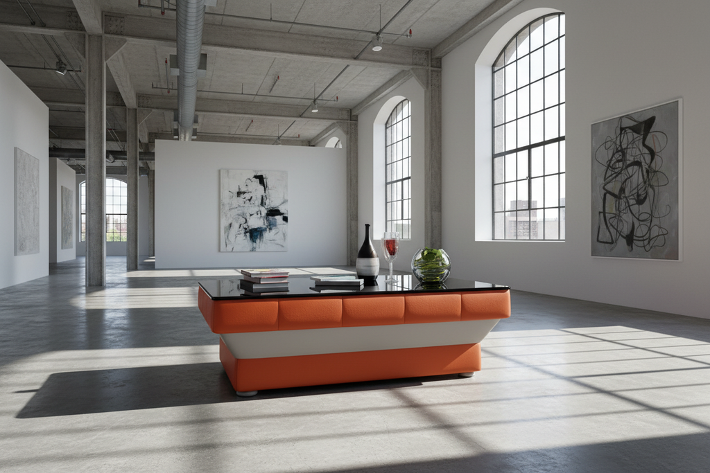 Lamulate Coffee Table - Contemporary Art Gallery Loft