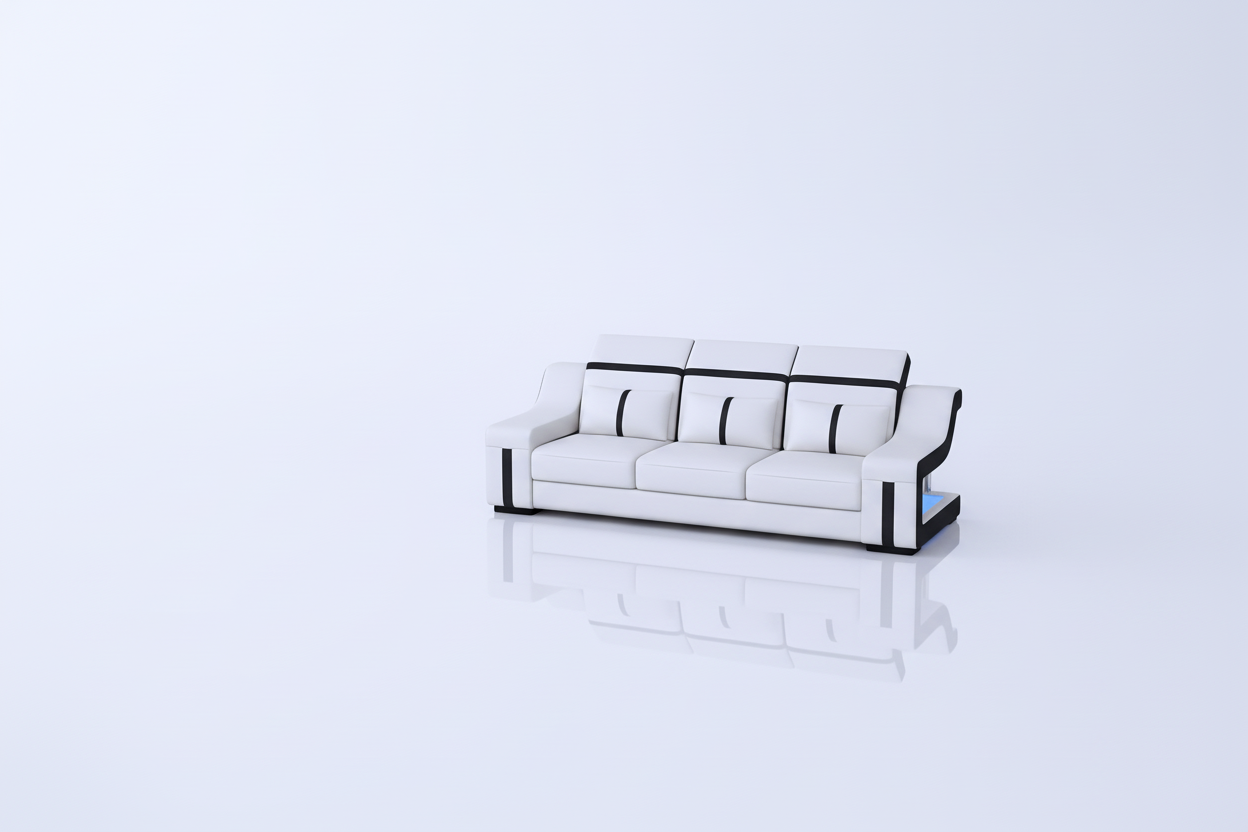 Lisa Leather Sofa Set - 3-Seater Alone