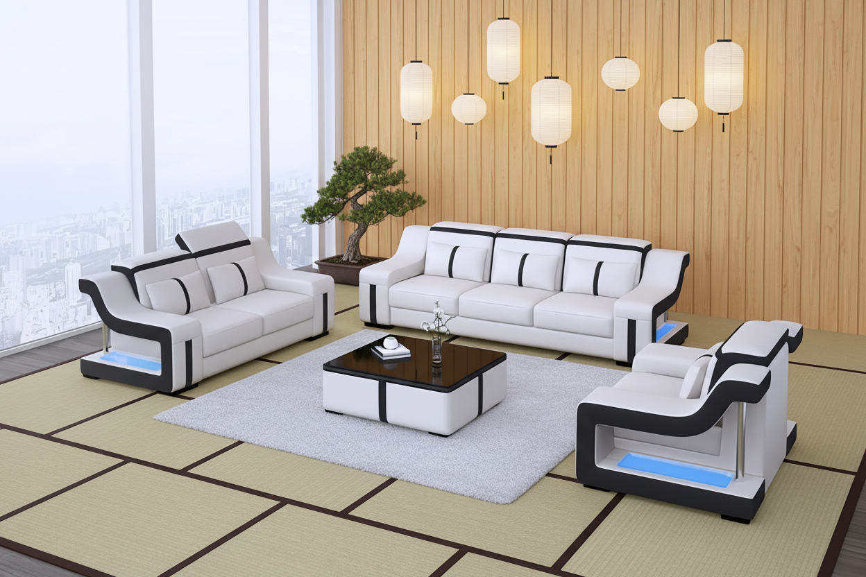 Lisa Sofa Set Japanese zen