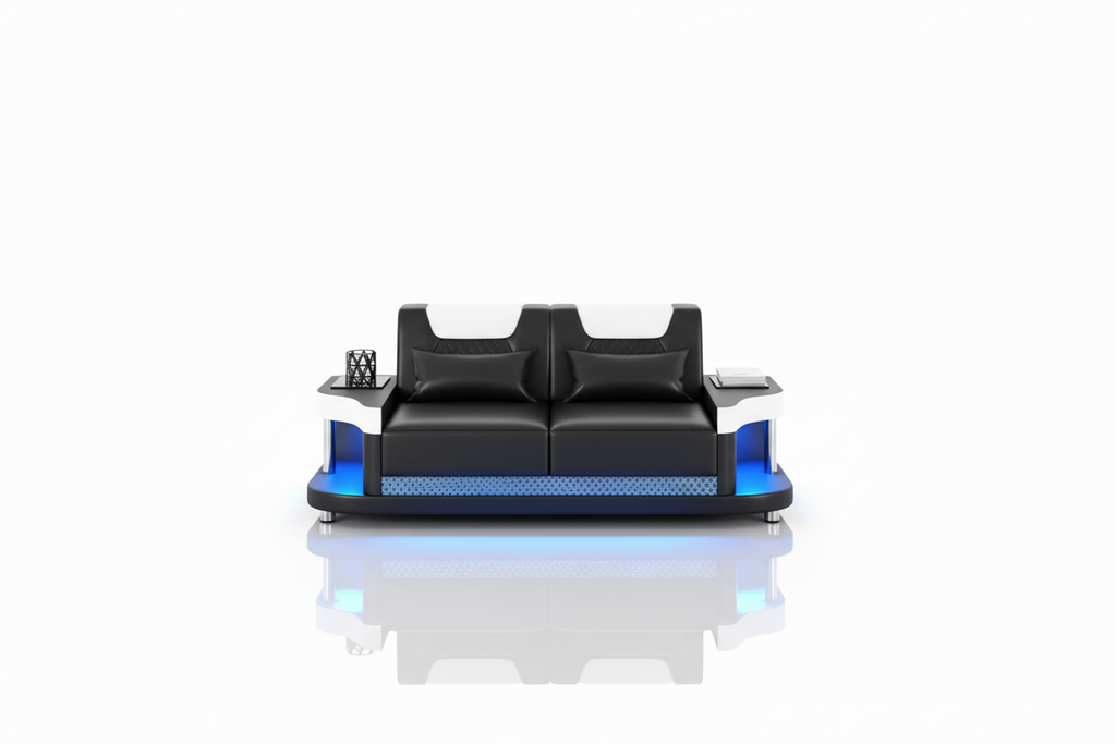 NEXA Sofa Set - centered 2-seat loveseat with short shadow