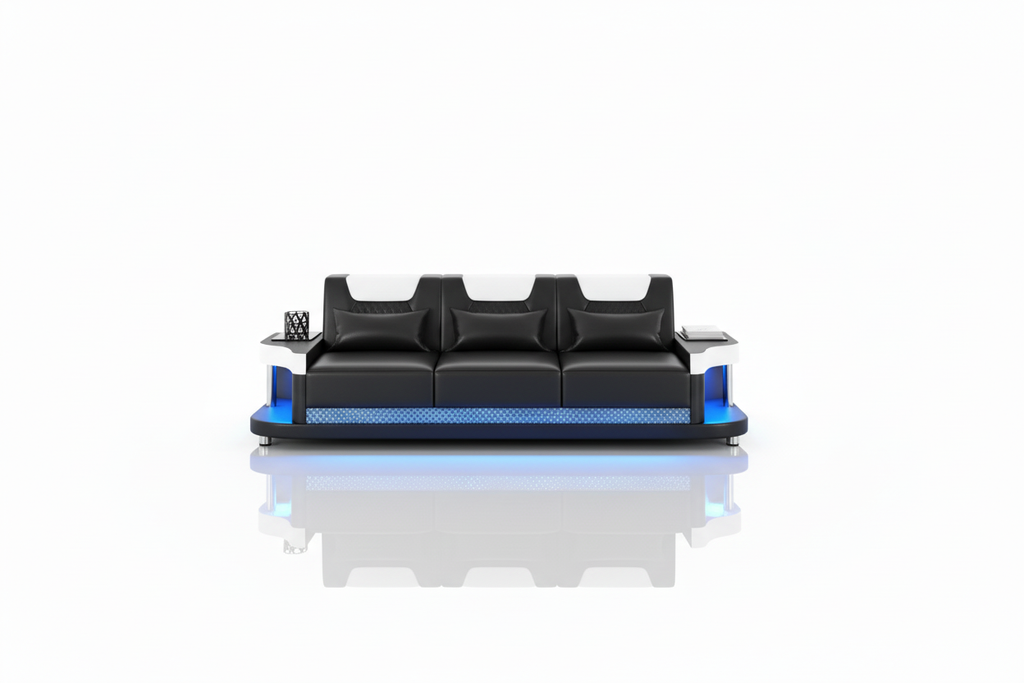 NEXA Sofa Set - centered 3-seat sofa with medium shadow
