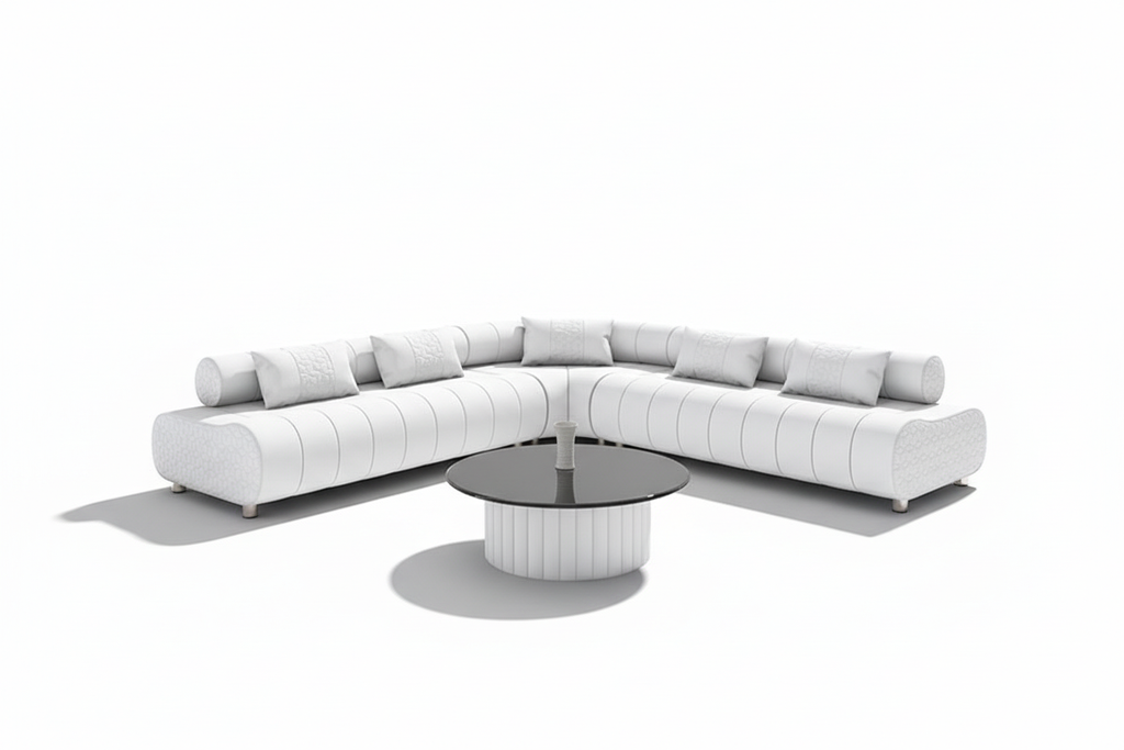 Puffer Modern Leather Sectional