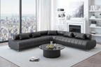 Puffer Modern Leather Sectional