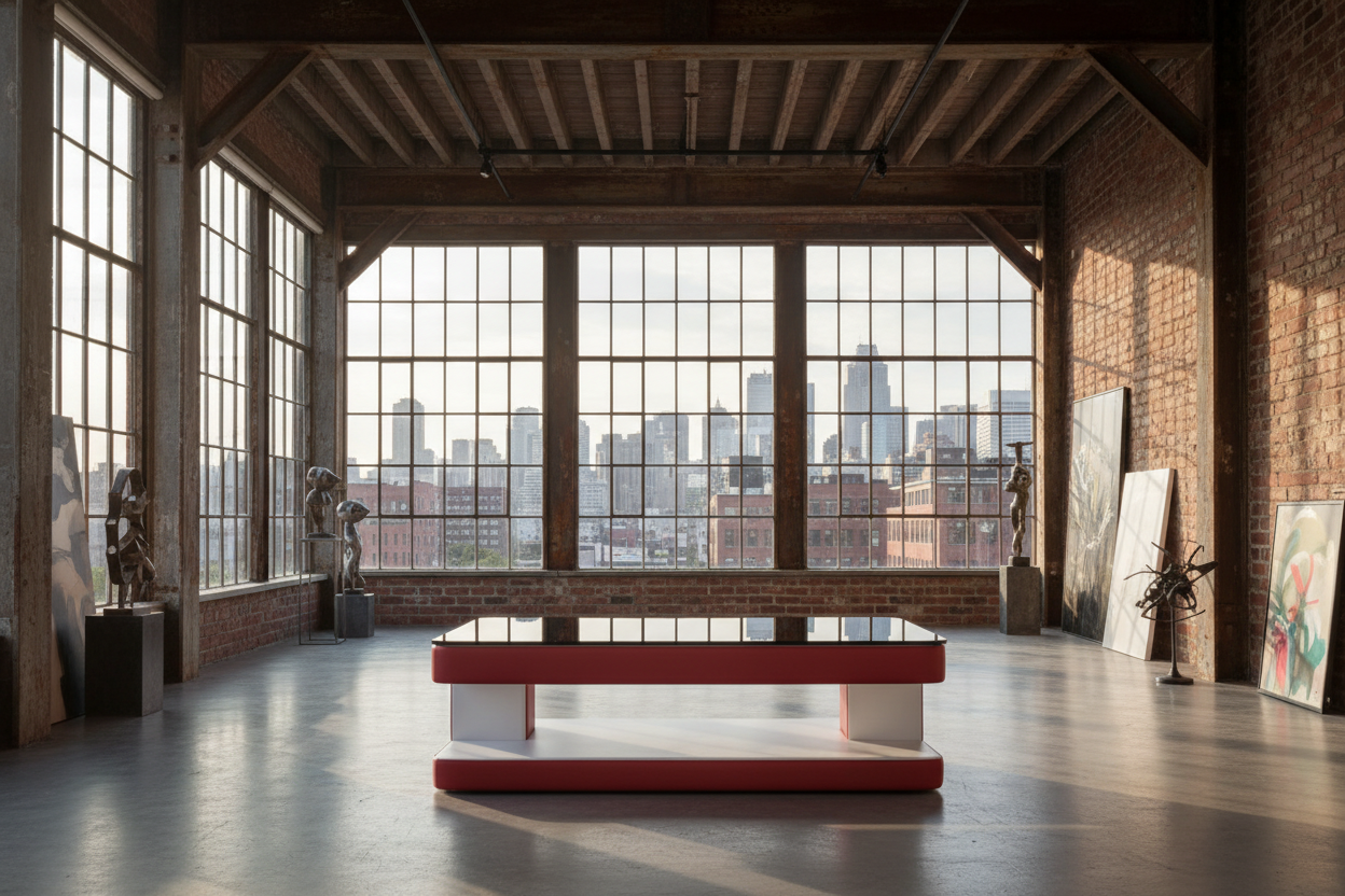 Rutin Coffee Table - Industrial Warehouse Loft