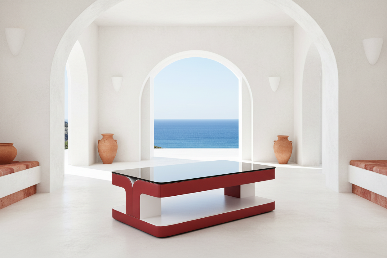 Rutin Coffee Table - Mediterranean Coastal Villa