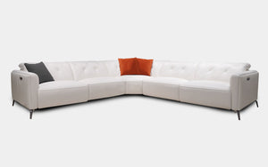 Iona Leather Recliner Sectional Sofa