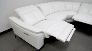 Rium Modern Leather Sectional With Recliners