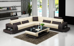 Nebula Modern Leather Sectional