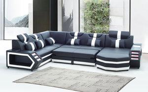 Salvie Futuristic Sectional with LED Lights | Smart Furniture