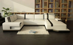 Pawnee Leather Sectional With Chaise