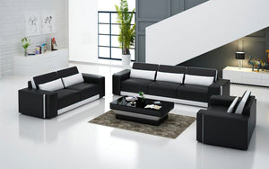 Silian Modern Leather Sofa Set