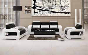 Ulubray Modern Leather Sofa Set