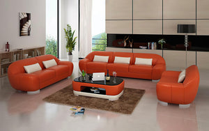 Semira Modern Leather Sofa Set