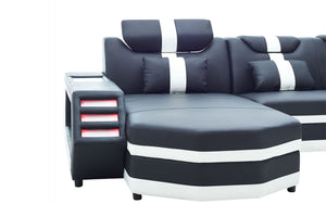 Salvie Futuristic Sectional with LED Lights | Smart Furniture