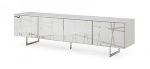 Kylson White TV Stand