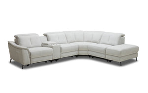 Rium Fabric Modern Sectional With Recliners