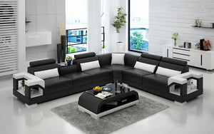 Talos Modern Leather Sectional