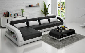 Lacus Small Modern Leather Sectional