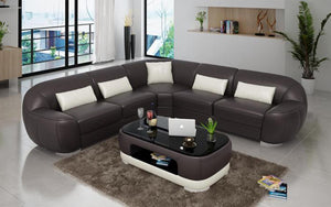 Semira Modern Leather Sectional