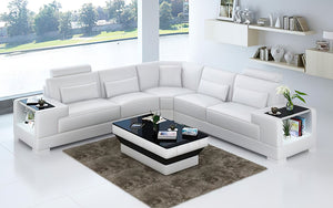 Giana Modern Leather Sectional