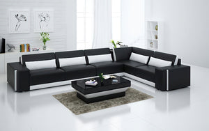 Silian Modern Leather Sectional