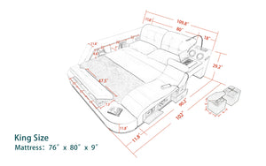 Hariana Tech Smart Ultimate Bed | All In One Bed