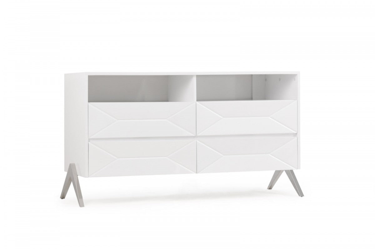 Cath Modern White Bedroom Set