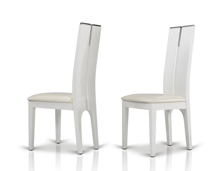 Makuca White Gloss Chair (Set of 2)