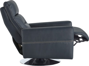 Nopin Modern Blue Leatherette Recliner Chair