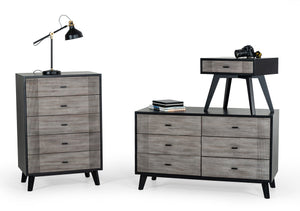 Patroel Contemporary Grey & Black Chest