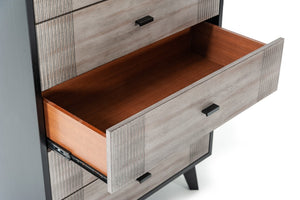 Patroel Contemporary Grey & Black Chest