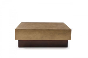 Pienza - Modern Metal & Antique Copper Coffee Table