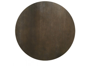 Moxie Concrete & Brown Oak Round Coffee Table