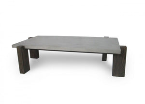 Subbiano - Dark Grey & Walnut Coffee Table